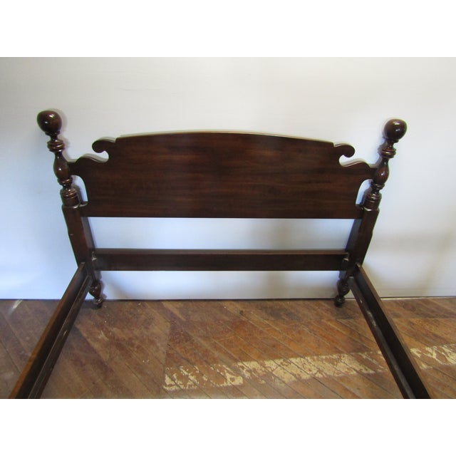 Harden Furniture Harden Full Size Solid Cherry Cannonball Bed For Sale - Image 4 of 7