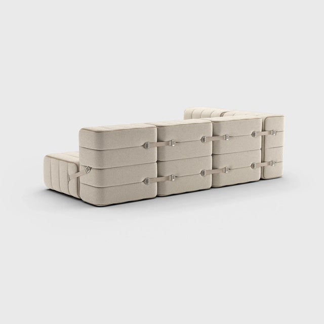 Contemporary Flexible Small Corner Sofa by Ambivalenz, Set of 9 For Sale - Image 3 of 5