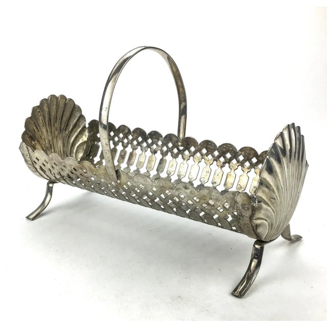 Leonard Leonard Silver Plate Cracker Dispenser 1960’s For Sale - Image 4 of 12