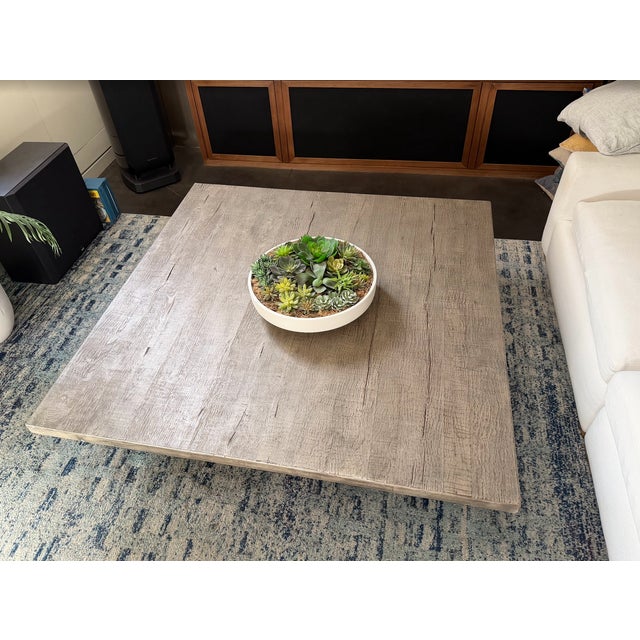 Restoration Hardware Restoration Hardware Grand Coffee Table For Sale - Image 4 of 5