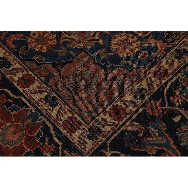 1940s Old Persian Tabriz Area Rug 8’5″ X 12’0″ For Sale - Image 11 of 13