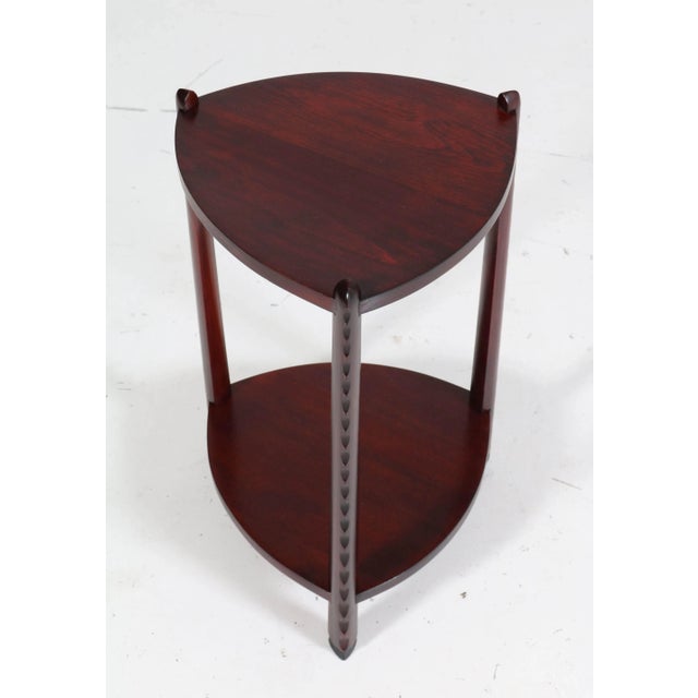 Art Deco Stained Beech Side Table Attributed to Piet Kramer, 1920s For Sale - Image 6 of 10