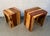 Contemporary Pair of Mid 20th Century Solid Sheesham Wood Waterfall Side Tables For Sale - Image 3 of 9