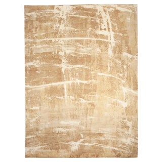 Abstract Modern Tibetan Rug in Silk and Wool – “Desert” by Doris Leslie Blau For Sale
