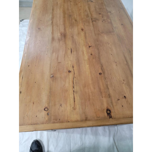 Antique English Island Block With Two Drawers For Sale - Image 10 of 13