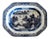 18th-Century Qianlong Chinese Blue Underglaze Large Serving Dish For Sale