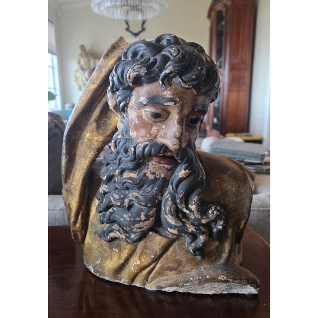 16th Century Terracotta Bust of a Bearded Man For Sale In San Antonio - Image 6 of 10