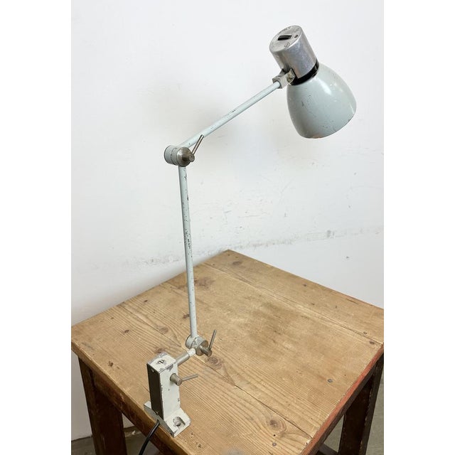Industrial Grey Table Lamp from Elektrosvit, 1970s For Sale - Image 17 of 18