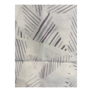 Light Weight Linen Fabric by Rebecca Atwood “mixed Strip”- 1.3/4 Yard Piece For Sale