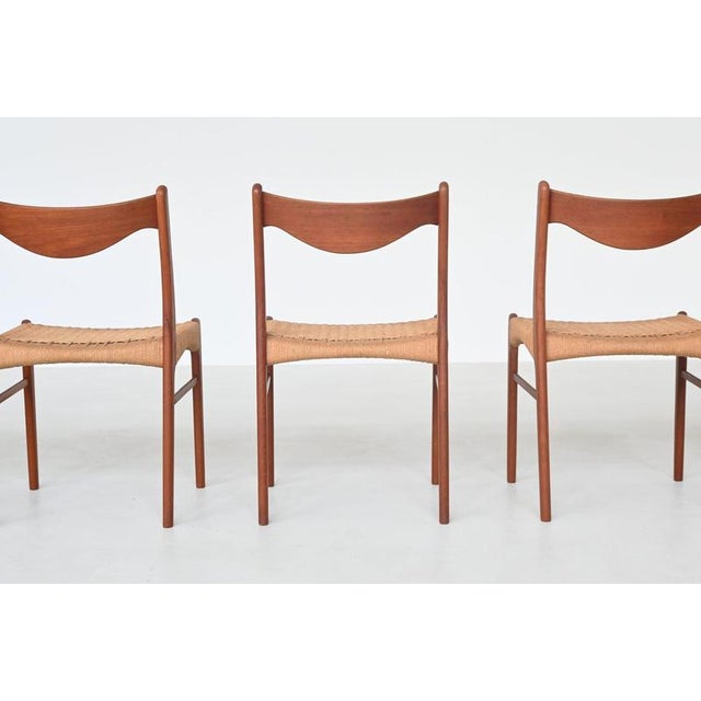 Dining Chairs in Glyngore Teak from Arne Wahl Iversen, Denmark, 1960s, Set of 6 For Sale - Image 9 of 18