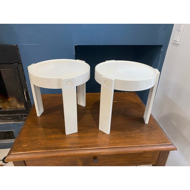 Round Nesting Coffee Tables by Marc Held for Prisunic, 1970, Set of 2 For Sale - Image 6 of 16