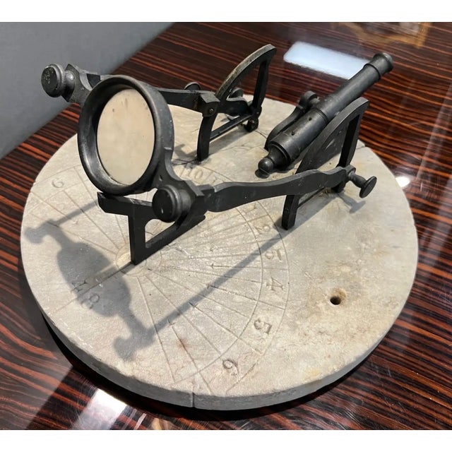19th Century Solar Signal Cannon on Marble Sundial For Sale In Richmond - Image 6 of 8