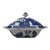 Antique English Staffordshire Blue Willow Covered Serving Dish For Sale