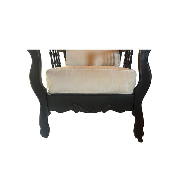 Black Large Antique Morris Chair For Sale - Image 8 of 9
