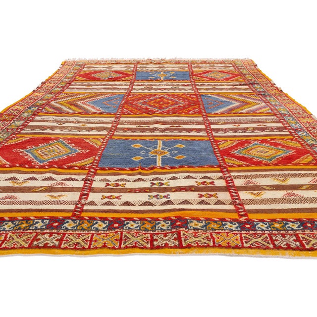 Tribal Vintage Taznakht Moroccan Rug, 06'07 X 10'07 For Sale - Image 3 of 10