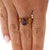 Red Vintage Oval Rodolite Garnet Victorian Revival in 18k Yellow Gold Solitaire Ring, Size 10.5 For Sale - Image 8 of 17