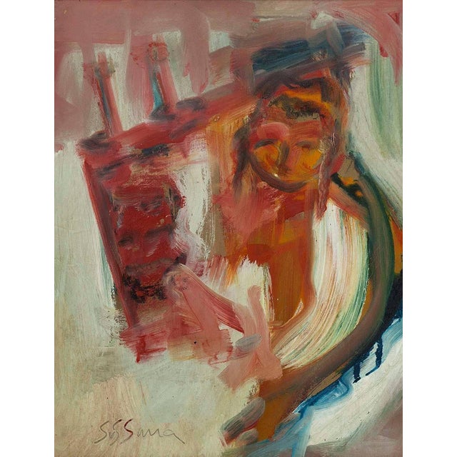 Young Lad with Torah Scroll For Sale