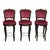 Set of 3 French Provincial Swivel Barstools, Late 20th Century For Sale