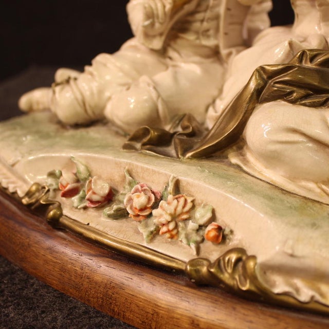 Ceramic Figurine by B. Merli for Capodimonte, 1981 For Sale - Image 11 of 13