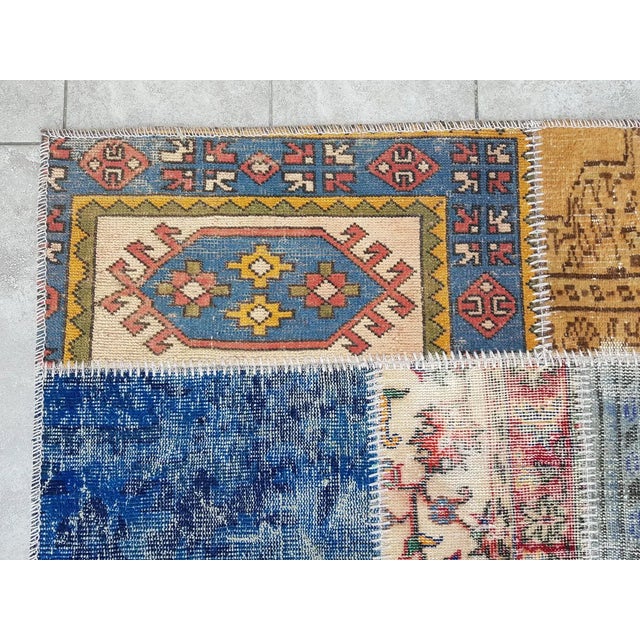 Bohemian Handknotted Vintage Runner For Sale - Image 9 of 10