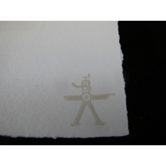 Paint Chris Johanson Signed Aquatint Print Perceptions #4 Not Let It Get to Heavy For Sale - Image 7 of 7