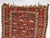 Red Antique Kurdish with Flower Border Variations of Reds Rug 3.9 x 5.10 For Sale - Image 8 of 10