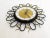 Wall Clock with Black and Gold Wrought Iron Decor, 1960s For Sale - Image 9 of 11