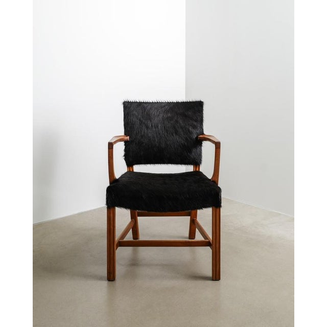 1930s Early Mid-Century Modern Danish Red Wooden Model 3758A Chair by Kaare Klint for Rud Rasmussen, 1930s For Sale - Image 5 of 7