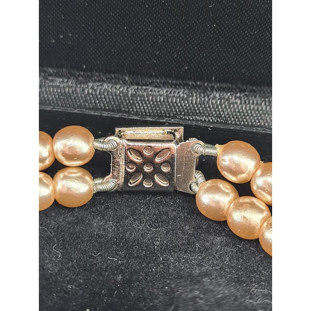 Double-Strand Faux Pearl Necklace from Monet, 1960s For Sale - Image 6 of 9
