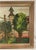 Mid-Century Modern Mid-Century 1954 Expressionist Village Scene Painting by Ethel G. Baum – Vintage Wood Frame, Grumbacher Panel For Sale - Image 3 of 7