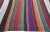 Late 20th Century Vintage Rainbow Stripe Kilim Rug, 05'08 X 07'01 For Sale - Image 4 of 10