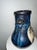 Mid 20th Century Pair Chinoiserie Blue Black Glazed Vases Sculptural Decor For Sale - Image 5 of 12