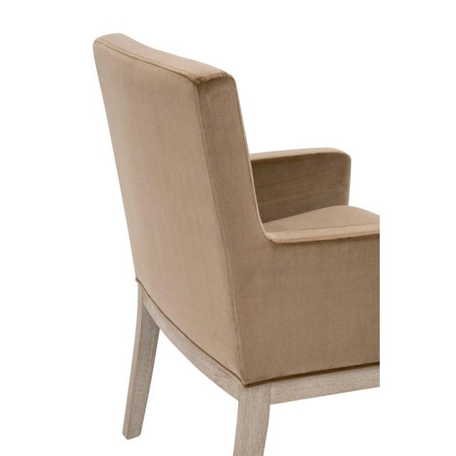 2020s Essentials for Living Drake Cotton Brown Armchair For Sale - Image 5 of 8