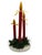 Vintage Wooden Holiday Candle Centerpiece Folk Art For Sale - Image 4 of 7