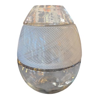 Model Lt 353 "Egg" Table Lamp & Vase by Carlo Nason for Av Mazzega For Sale