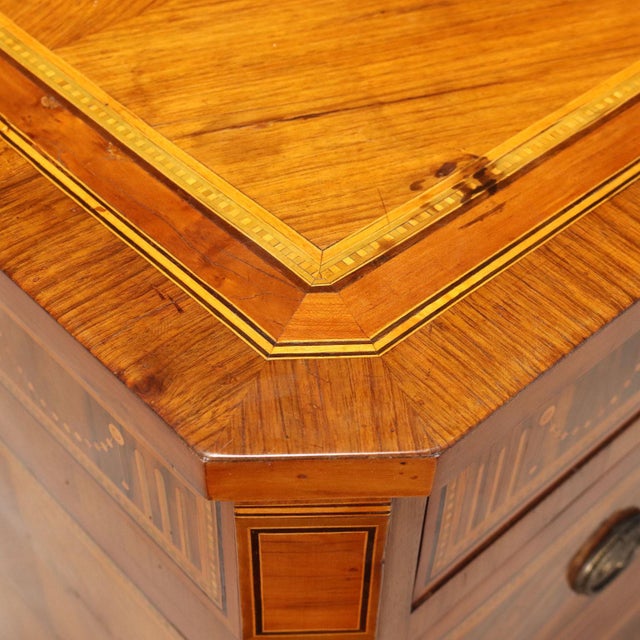 Neoclassical Chest of Drawers in Walnut For Sale - Image 9 of 12