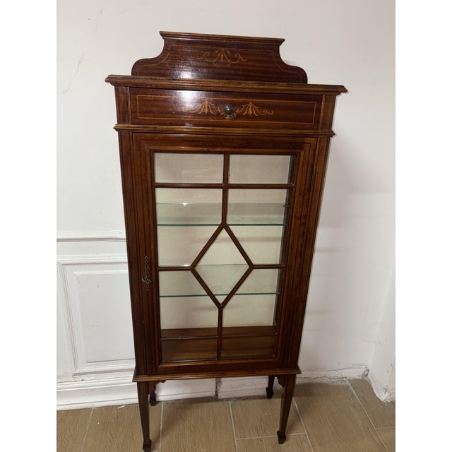 Vintage Mahogany Display Cabinet, 1950 For Sale - Image 6 of 11
