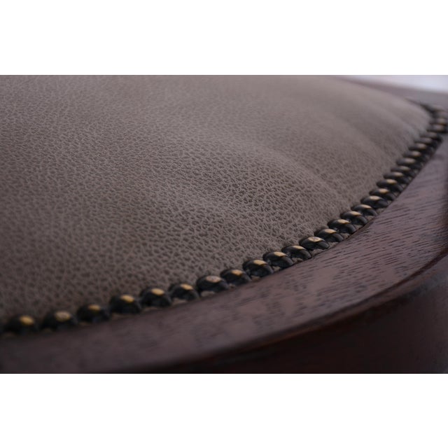 Brown Art Deco Armchair by Josef Hoffmann for Wiener Werkstätte, 1890s For Sale - Image 8 of 16