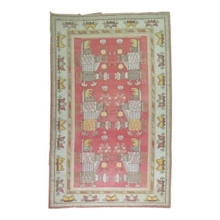 Antique Khotan Flower Vase Rug - 8'8" x 16'2" For Sale
