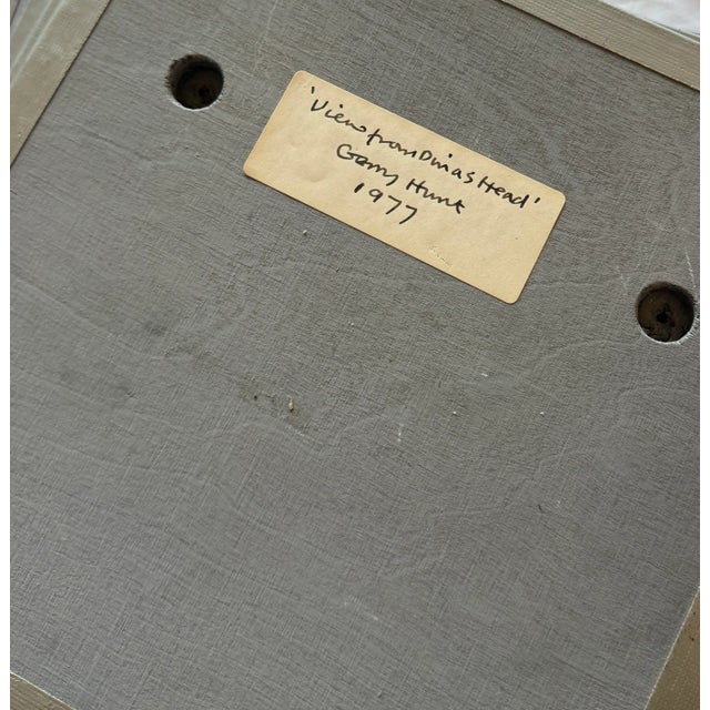 Black Gerry Hunt, Viewpoint Dima's Head & Seagrass, Photographs Mounted on Wood Panels, 1977, Set of 5 For Sale - Image 8 of 11