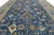 14x20 Hand-Knotted Modern Oushak Style Wool Rug in Indigo Blue & Earthy Motifs For Sale - Image 11 of 12