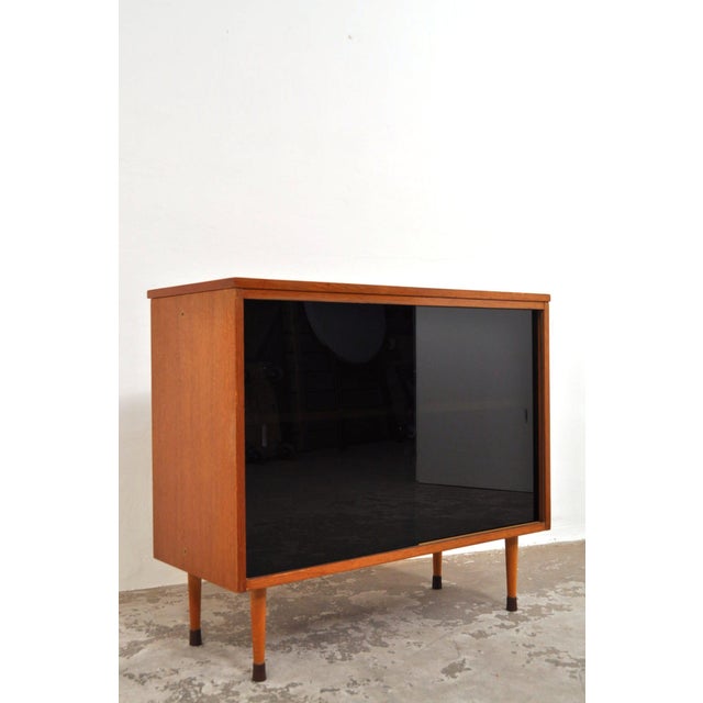 1970s Vintage Cabinet with Smoked Glass Doors, 1970s For Sale - Image 5 of 10