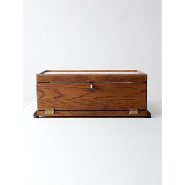 Vintage European Glass Display Case For Sale - Image 10 of 14