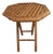 1970s Bamboo Bohemian Table Octagonal Folding Side Table For Sale