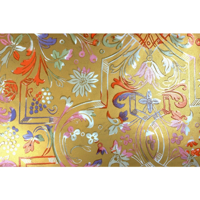 1960s 1960's Gilded Italian Floral Porcelain Trinket Box For Sale - Image 5 of 11