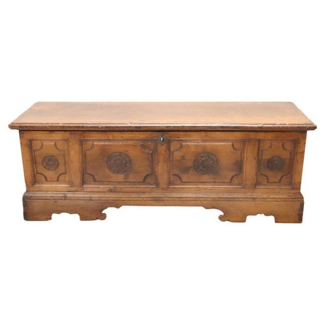 Antique Blanket Chest in Walnut, 1700s For Sale - Image 14 of 14