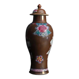 18th Century Chinese Export Batavian Porcelain Vase & Cover