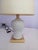 Gold Brass and Porcelain Table Lamp by Tommaso Barbi, 1980s For Sale - Image 8 of 17