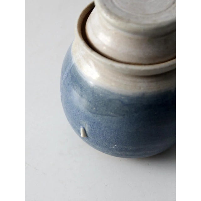 Vintage Studio Pottery Honey Jar For Sale - Image 9 of 10