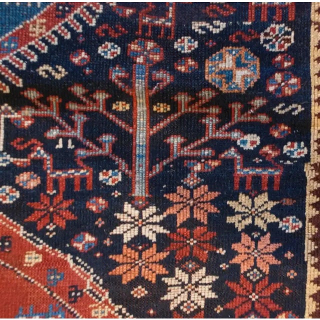 19th Century Ghashgaei Rug For Sale In Chicago - Image 6 of 7